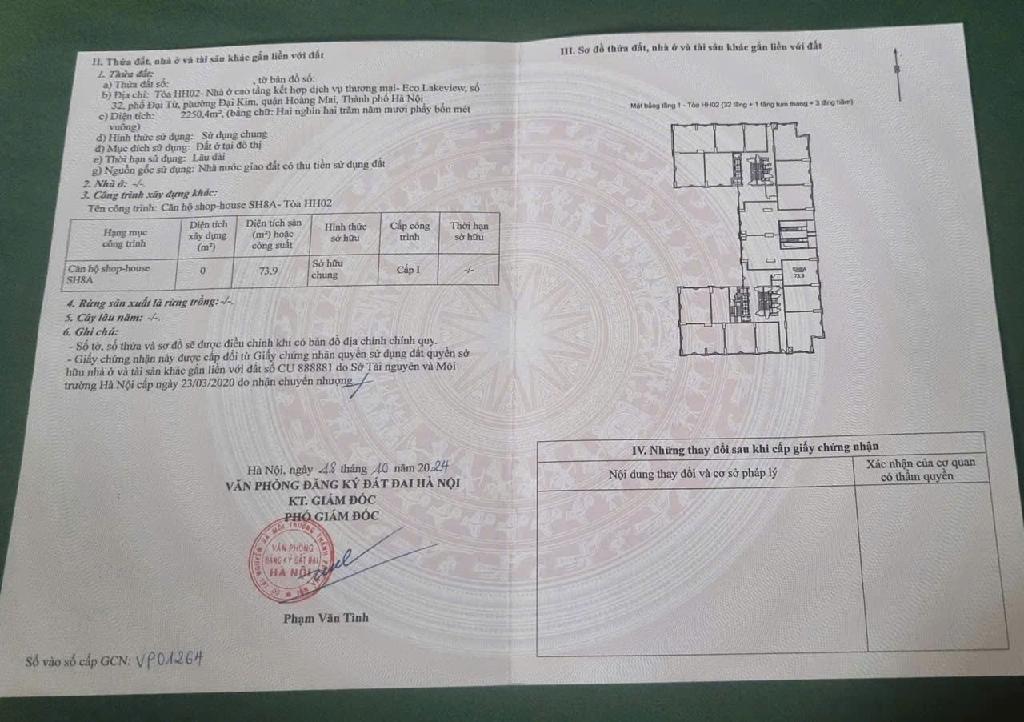 Bán nhà Đại Từ - diện tích 74m2 2 tầng - SHOPHOUSE - giá 15,9 tỷ