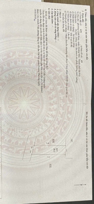 Bán nhà Nam Dư - diện tích 36m2 5 tầng - Ngõ thoáng nông gần phố - giá 7,75 tỷ