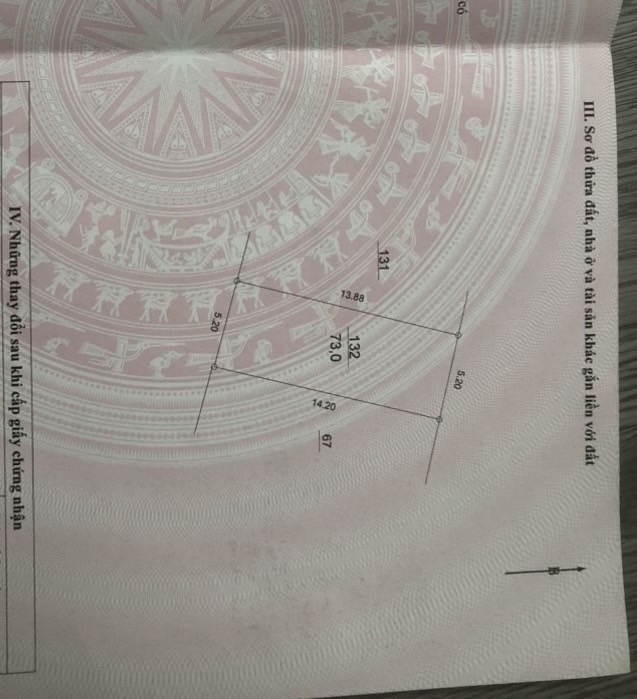 Bán nhà Thuý Lĩnh - diện tích 73m2 1 tầng - ô tô tránh - giá 7,1 tỷ