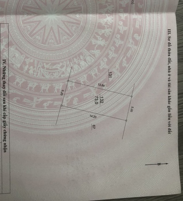 Bán nhà Thuý Lĩnh - diện tích 73m2 1 tầng - ô tô tránh - giá 7,1 tỷ