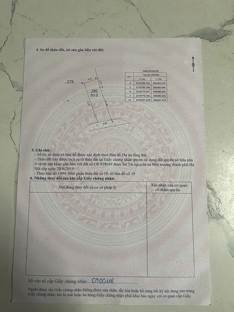 Bán nhà Yên Duyên - diện tích 50m2 5 tầng - mặt ngõ thông, gần ô tô tránh - giá 14,5 tỷ