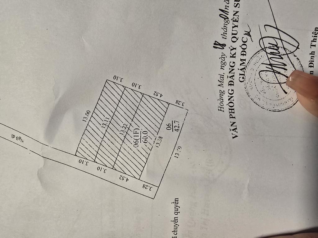 Bán nhà Nhà Thờ Yên Lương - diện tích 43m2 1 tầng - Sổ đỏ chính chủ - giá 6,9 tỷ