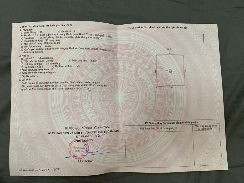 Bán nhà Khương Trung - diện tích 25m2 4 tầng - nhà vuông vắn, cực xinh - giá 6,5 tỷ