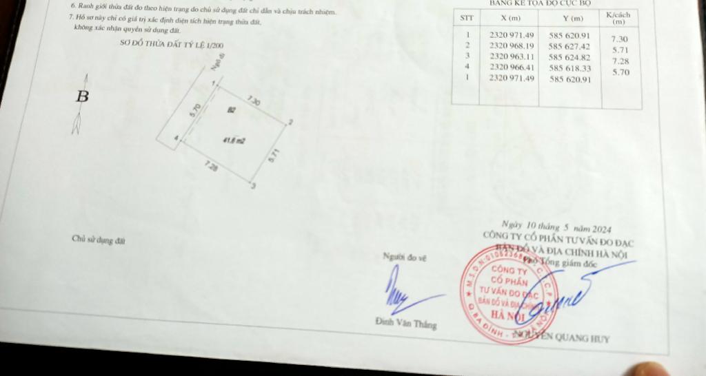 Bán nhà Định Công Hạ - diện tích 41.5m2 2 tầng - gần ô tô - giá 2,3 tỷ