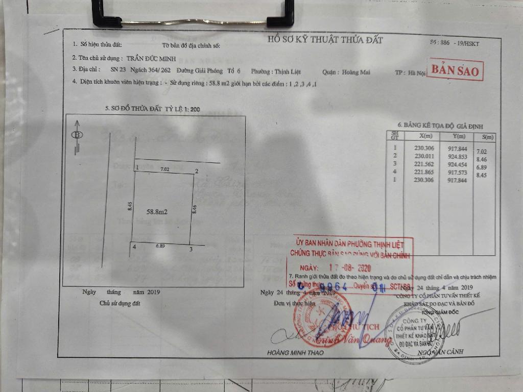 Bán nhà Giải Phóng - diện tích 29m2 1 tầng - Nhà chưa sổ đỏ - giá 2,78 tỷ