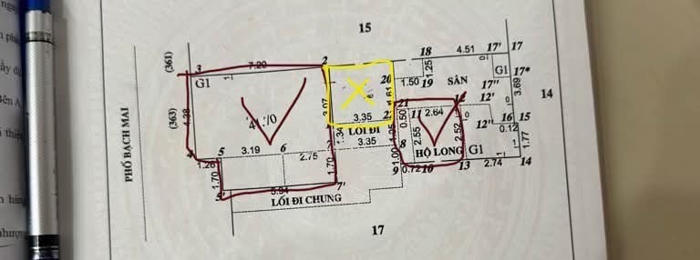 Bán nhà Bạch Mai - diện tích 42m2 1 tầng - Mặt phố sầm uất - giá 22 tỷ