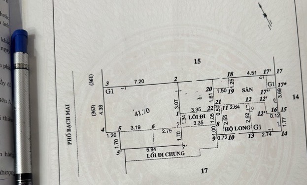 Bán nhà Bạch Mai - diện tích 42m2 1 tầng - Mặt phố sầm uất - giá 22 tỷ