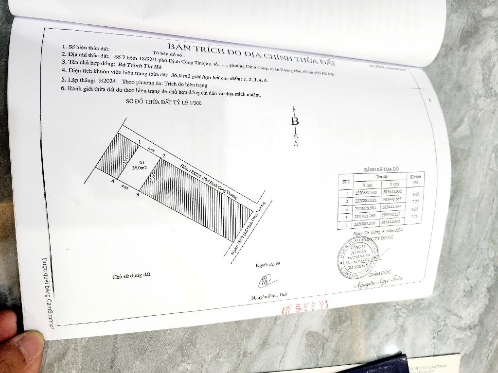 Bán nhà Định Công Thượng - diện tích 36m2 3 tầng - nhà đẹp hiếm có - giá 2,75 tỷ