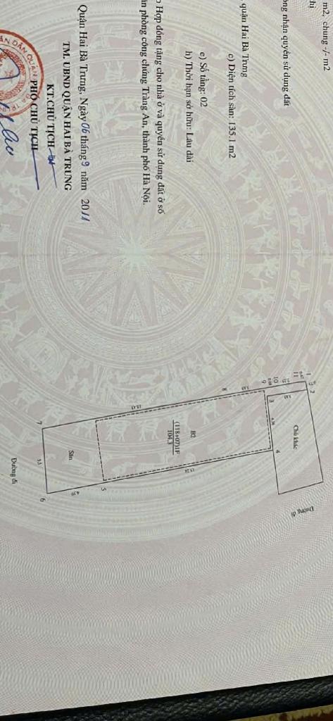 Bán nhà Dương Văn Bé - diện tích 104.3m2 2 tầng - ngõ thông ra phố - giá 22 tỷ