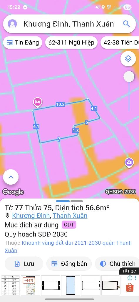 Bán nhà Bùi Xương Trạch - diện tích 56m2 3 tầng - Ô tô 3 bước - giá 13,5 tỷ