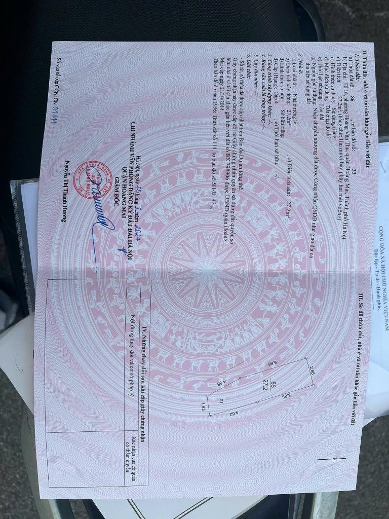 Bán nhà Hoàng Mai - diện tích 27m2 4 tầng - Nhà mới đẹp, gần phố - giá 6,88 tỷ