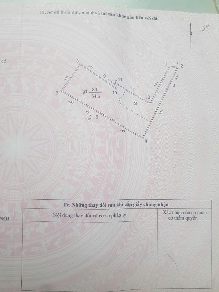 Bán nhà Trương Định - diện tích 65m2 1 tầng - Nhà cũ xác định bán đất - giá 13,68 tỷ