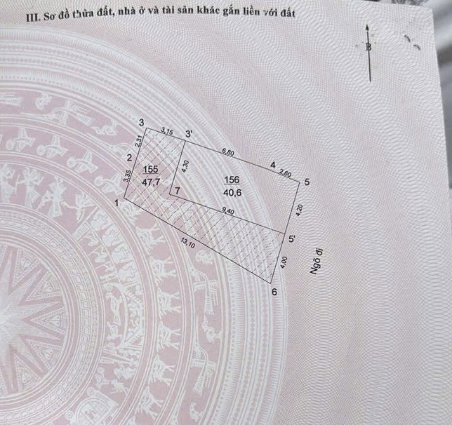Bán nhà Kim Ngưu - diện tích 40.6m2 6 tầng - Ngõ ô tô tránh - giá 12,9 tỷ