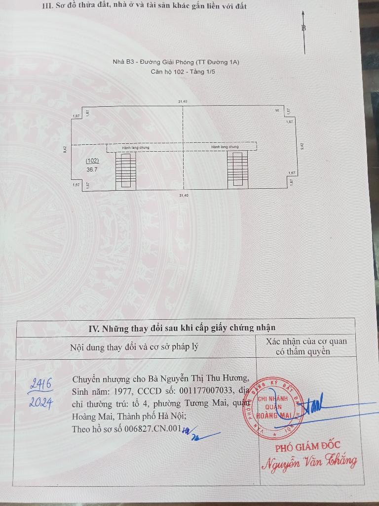 Bán nhà Giải Phóng - diện tích 90m2 1 tầng - Căn tập thể đẹp như CC cao cấp - giá 4,8 tỷ