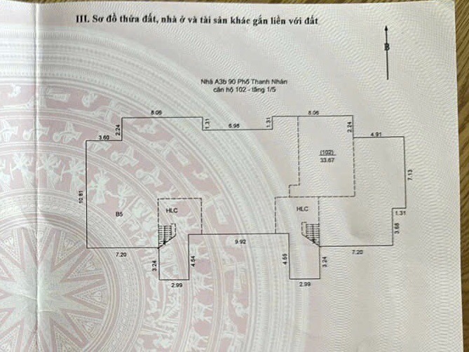 Bán nhà Thanh Nhàn - diện tích 33,7m2 1 tầng - Mặt phố kinh doanh - giá 8,65 tỷ