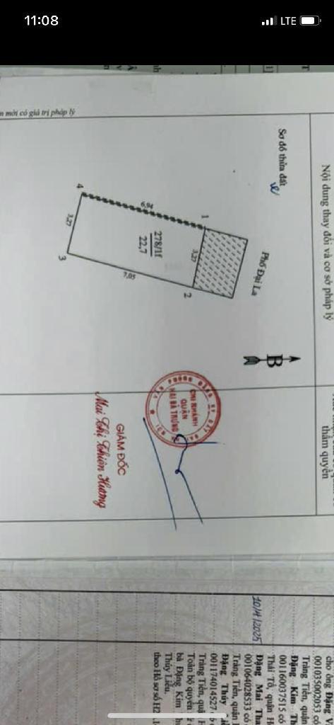 Bán nhà Đại La - diện tích 30m2 4 tầng - Mặt phố kinh doanh - giá 16,5 tỷ