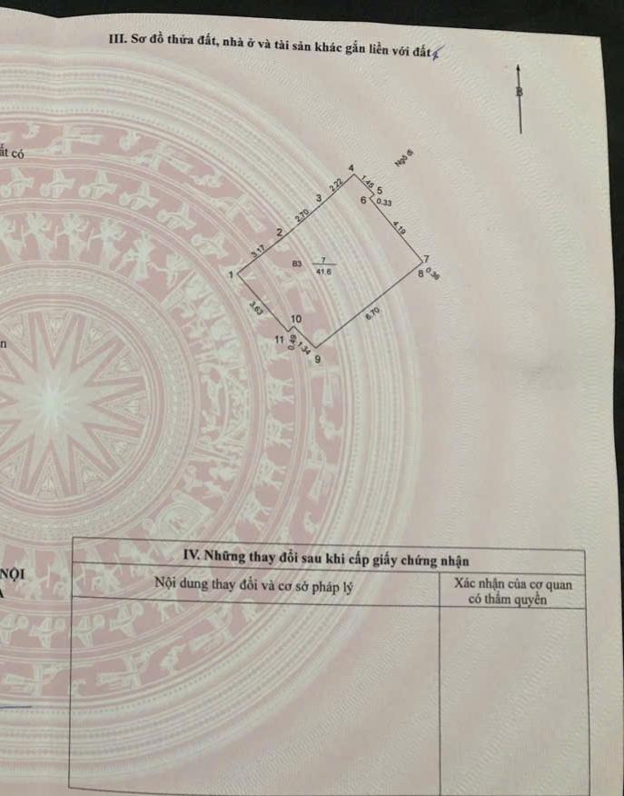 Bán nhà Kim Hoa - diện tích 41.6m2 4 tầng - gần ô tô - giá 8,9 tỷ