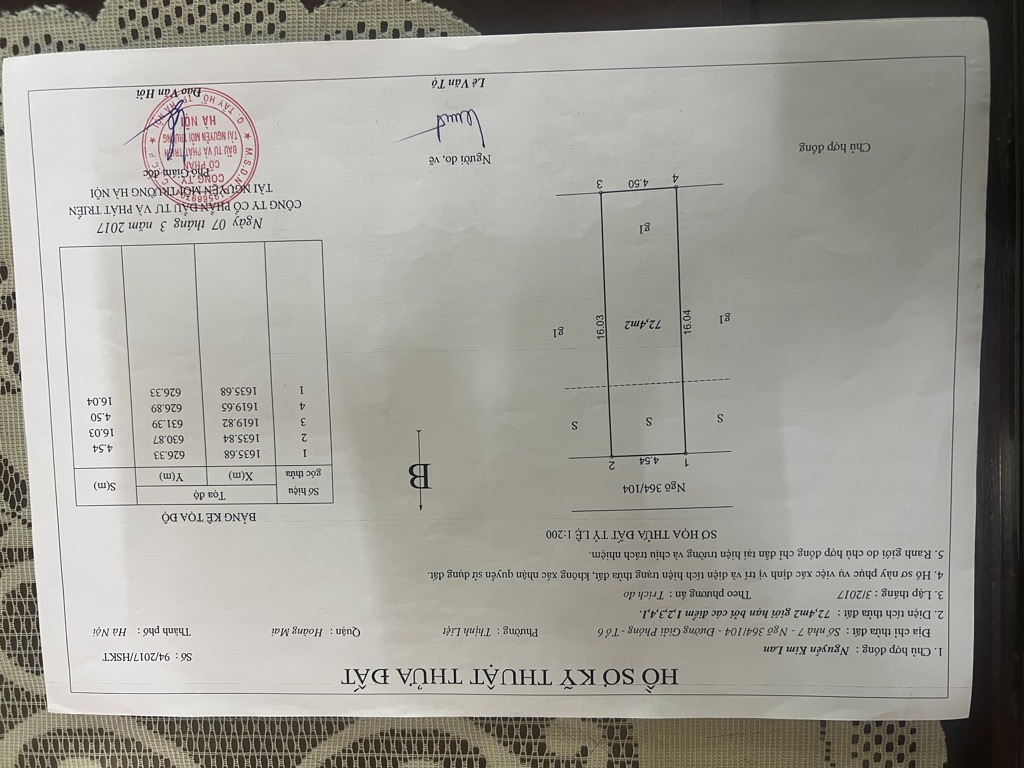 Bán nhà Giải Phóng - diện tích 72.4m2 1 tầng - ô tô qua nhà - giá 3,4 tỷ