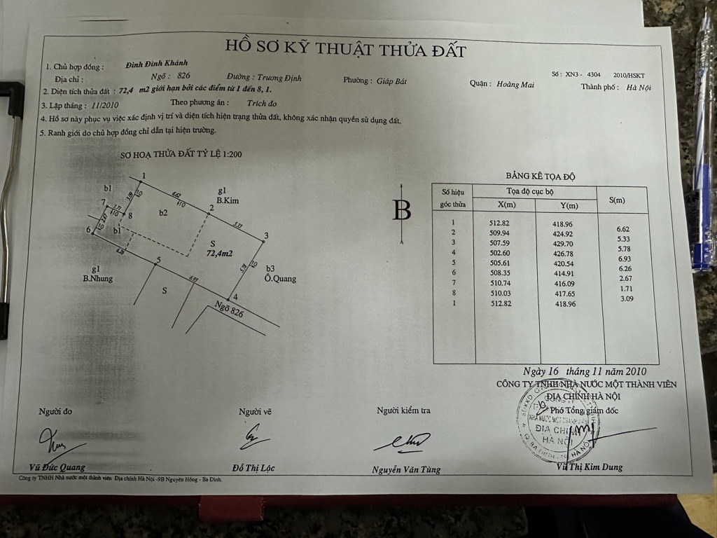 Bán nhà Trương Định - diện tích 80m2 2 tầng - Nhà 3 mặt thoáng - giá 5,9 tỷ