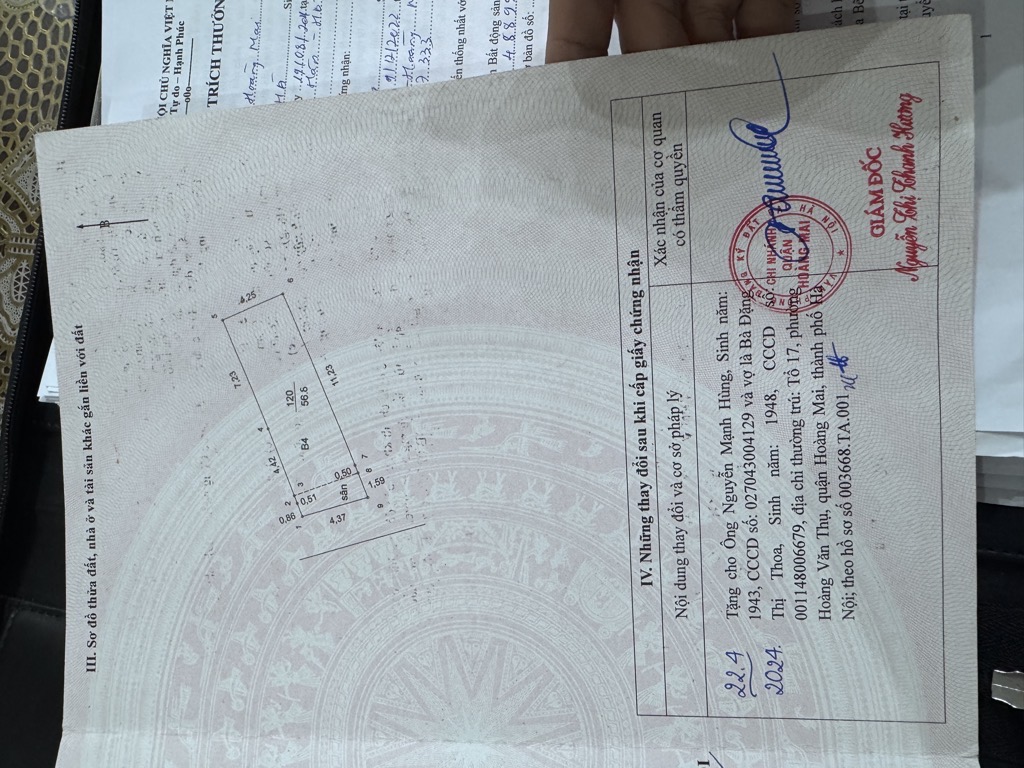 Bán nhà Hoàng Mai - diện tích 62m2 4 tầng - PHÂN LÔ Ô TÔ CHẠY VÒNG QUANH - giá 23,9 tỷ