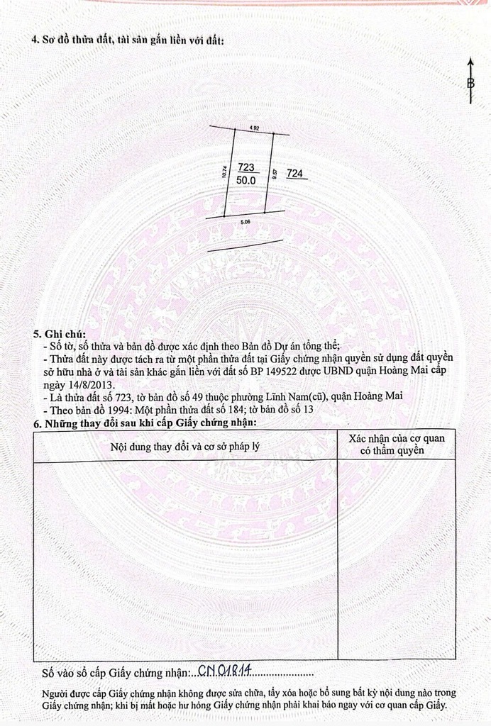 Bán nhà Nam Dư - diện tích 50m2 4 tầng - Ô tô đỗ cửa - giá 8,5 tỷ