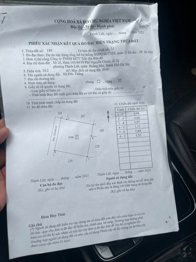 Bán nhà Nguyễn Chính - diện tích 31m2 2 tầng - Nhà cấp 4 gác xép - giá 2,95 tỷ