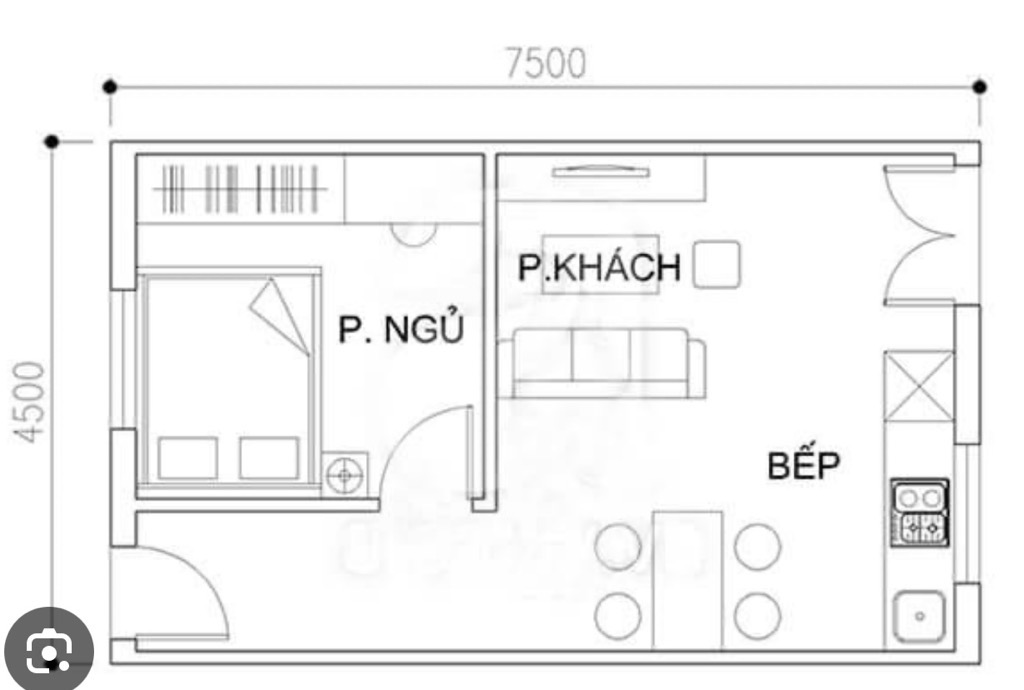 Bán nhà Hào Nam - diện tích 45m2 1 tầng - ô tô vào chân cầu thang - giá 3,05 tỷ