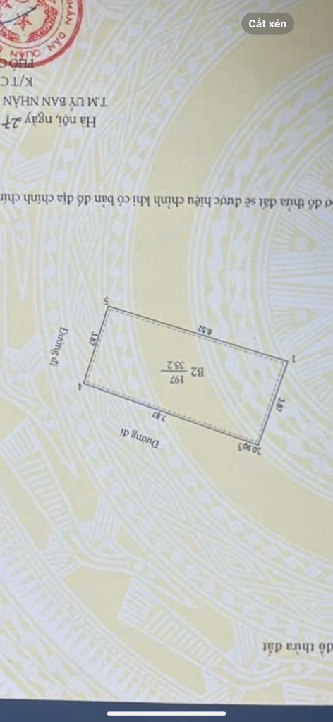 Bán nhà ngõ Linh Quang - diện tích 35,2m2 7 tầng - Nhà lô góc 2 mặt thoáng - giá 11,8 tỷ
