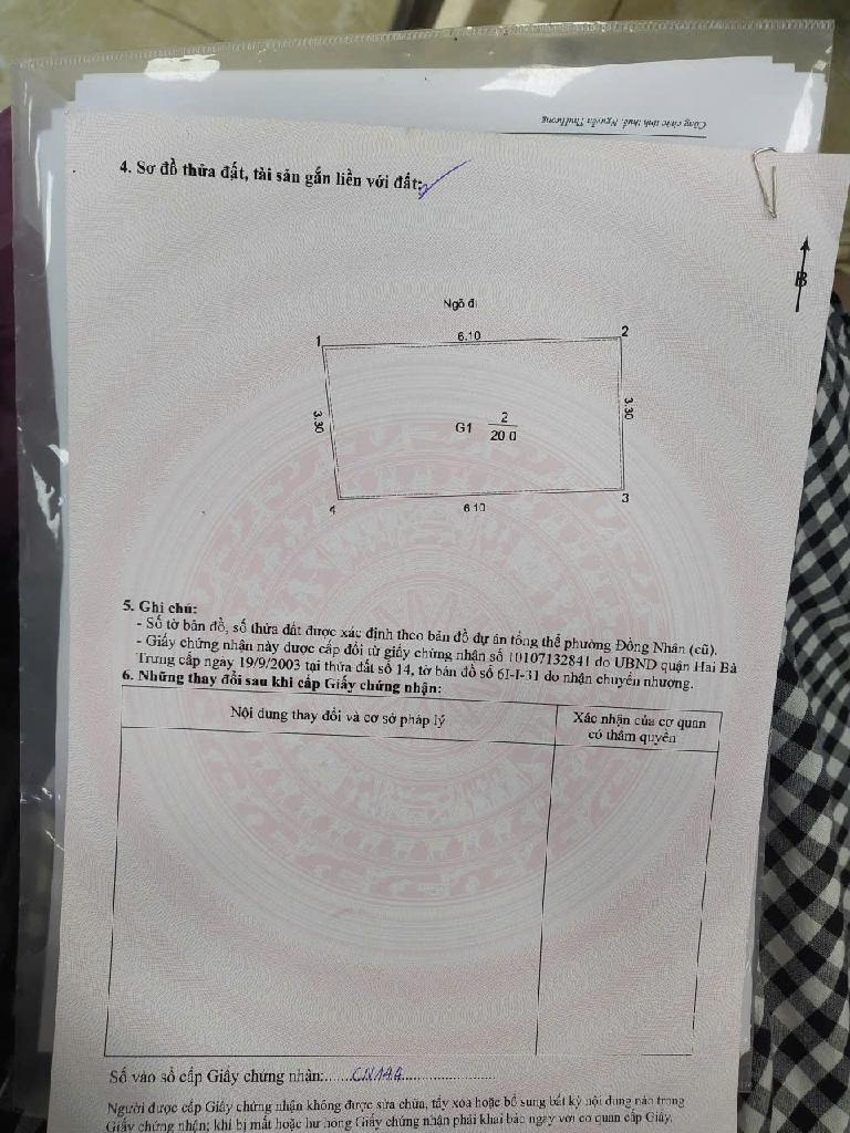 Bán nhà Nguyễn Công Trứ - diện tích 20m2 2 tầng - Lô góc 3 mặt thoáng - giá 4,2 tỷ