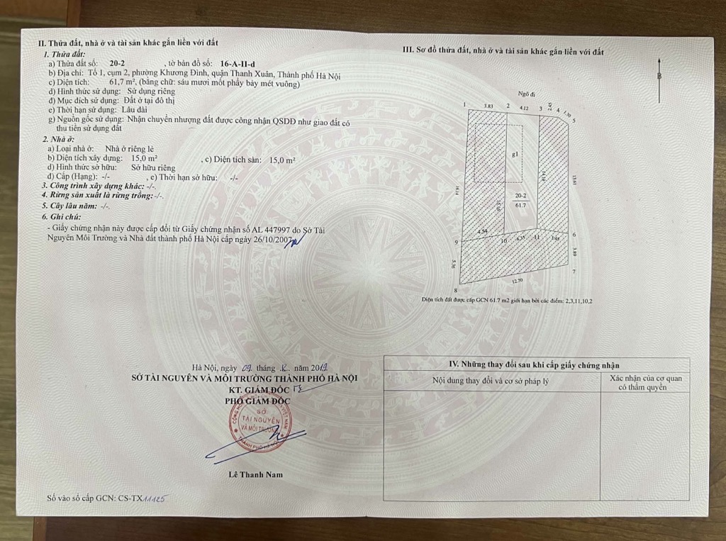 Bán nhà Bùi Xương Trạch - diện tích 61.7m2 6 tầng - Ô TÔ KINH DOANH - giá 20 tỷ