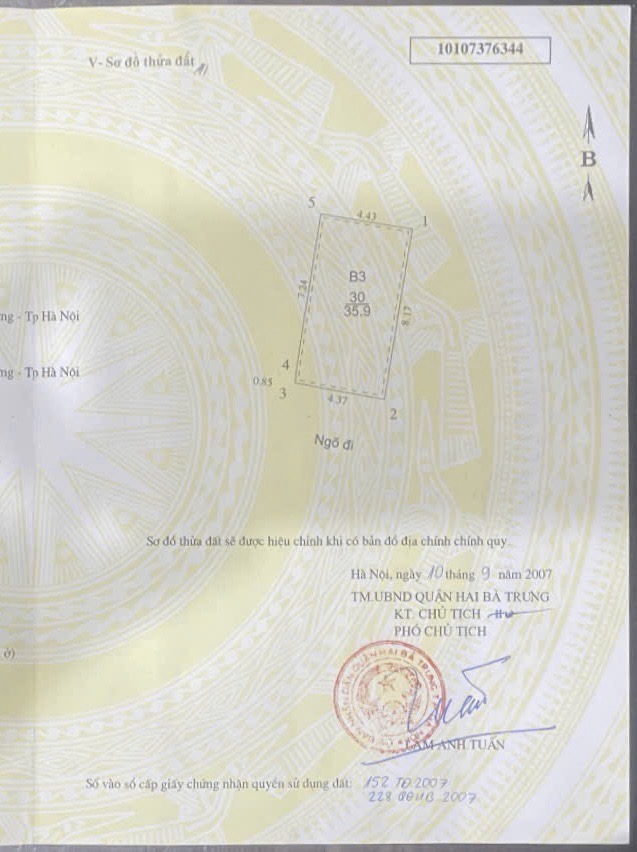 Bán nhà Đại La - diện tích 35.9m2 4 tầng - Nhà đẹp lung linh - giá 8,5 tỷ