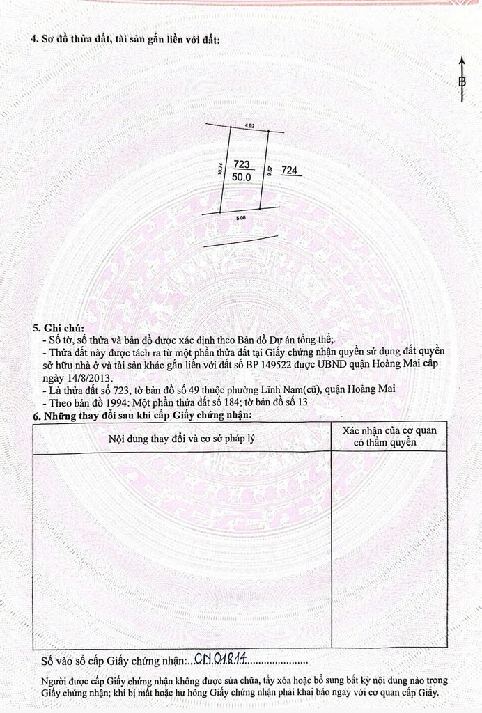 Bán nhà Nam Dư - diện tích 50m2 4 tầng - Ô tô đỗ cửa - giá 8,5 tỷ