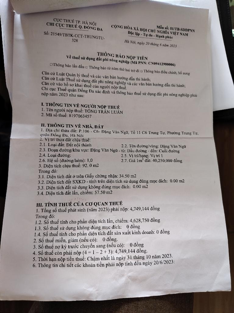 Bán nhà Đặng Văn Ngữ - diện tích 34.5m2 1 tầng - Kinh doanh sầm uất - giá 17 tỷ