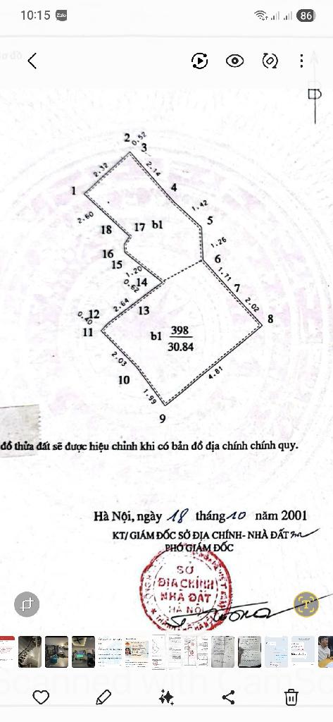 Bán nhà Kim Hoa - diện tích 30.8m2 4 tầng - gần công viên Thống Nhất - giá 5,95 tỷ