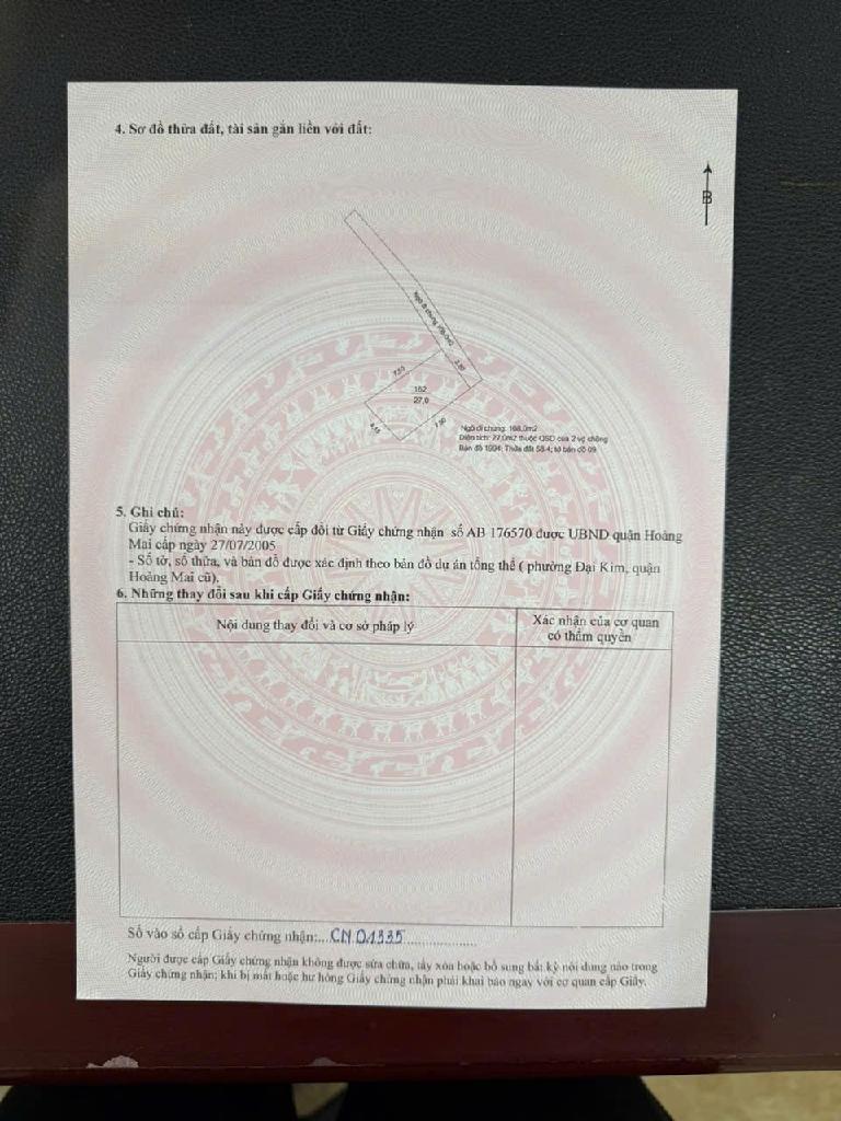 Bán nhà Kim Giang - diện tích 49m2 6 tầng - Lô góc, thang máy - giá 10,5 tỷ