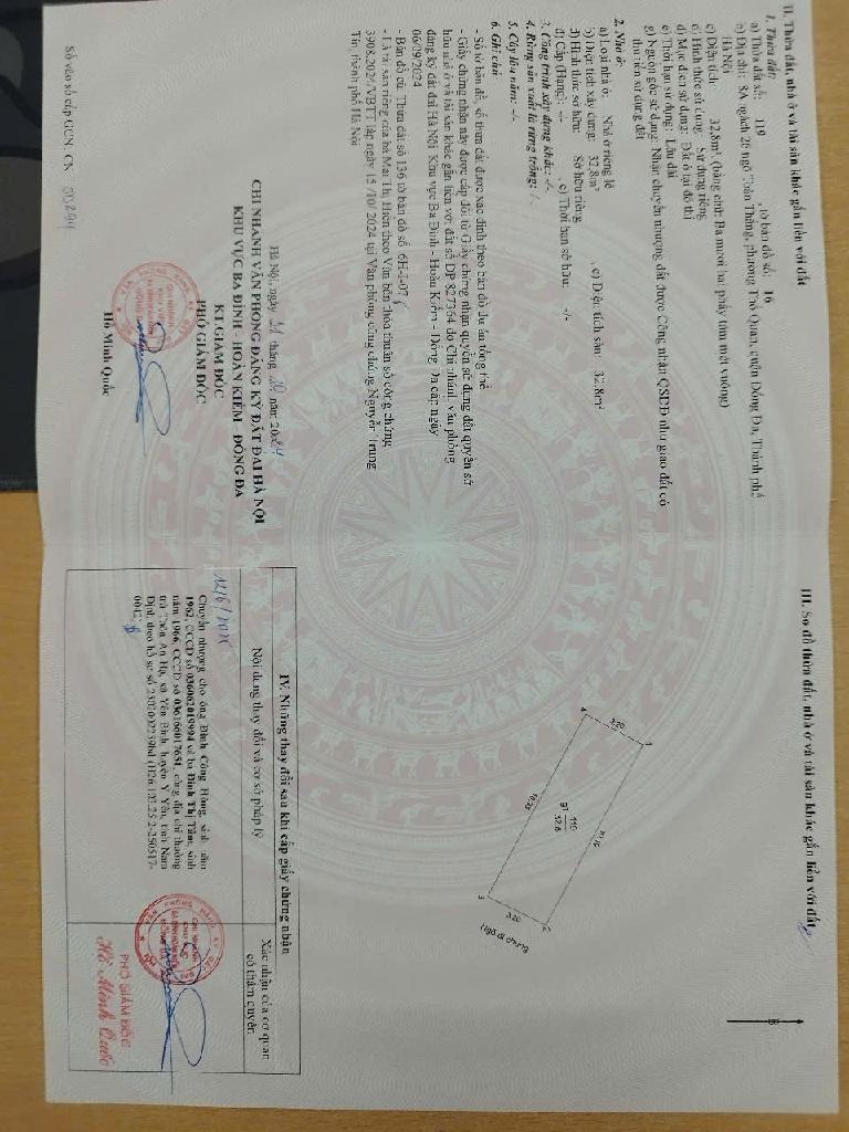 Bán nhà Ngõ Toàn Thắng - diện tích 40m2 4 tầng - Nhà đẹp ở ngay - giá 8 tỷ