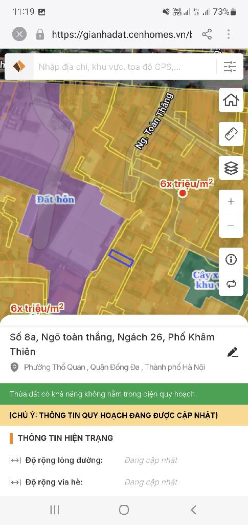 Bán nhà Ngõ Toàn Thắng - diện tích 40m2 4 tầng - Nhà đẹp ở ngay - giá 8 tỷ