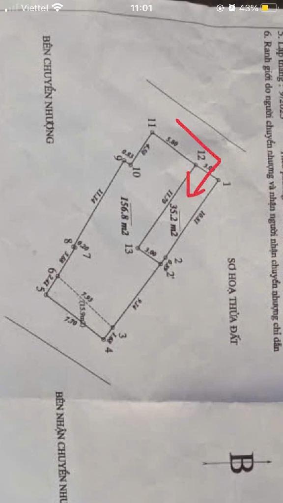 Bán nhà Định Công Hạ - diện tích 35m2 1 tầng - ô tô vào đến cạnh lô đất - giá 6,25 tỷ