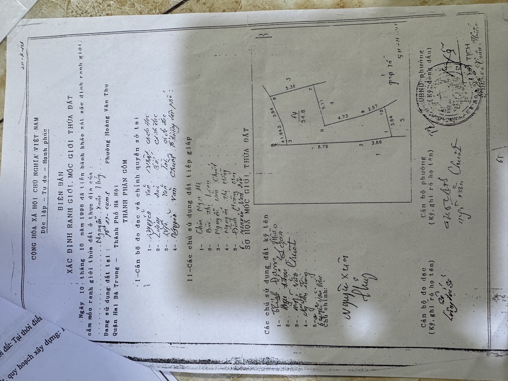 Bán nhà Hoàng Mai - diện tích 70m2 2 tầng - Gần trường chợ - giá 6,3 tỷ