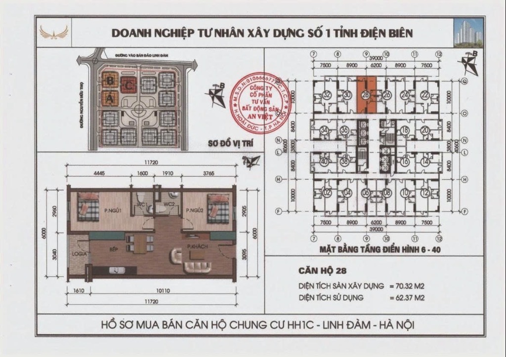 Bán nhà Linh Đường - diện tích 72m2 14 tầng - Căn hộ đẹp – view hồ trực diện - giá 4 tỷ