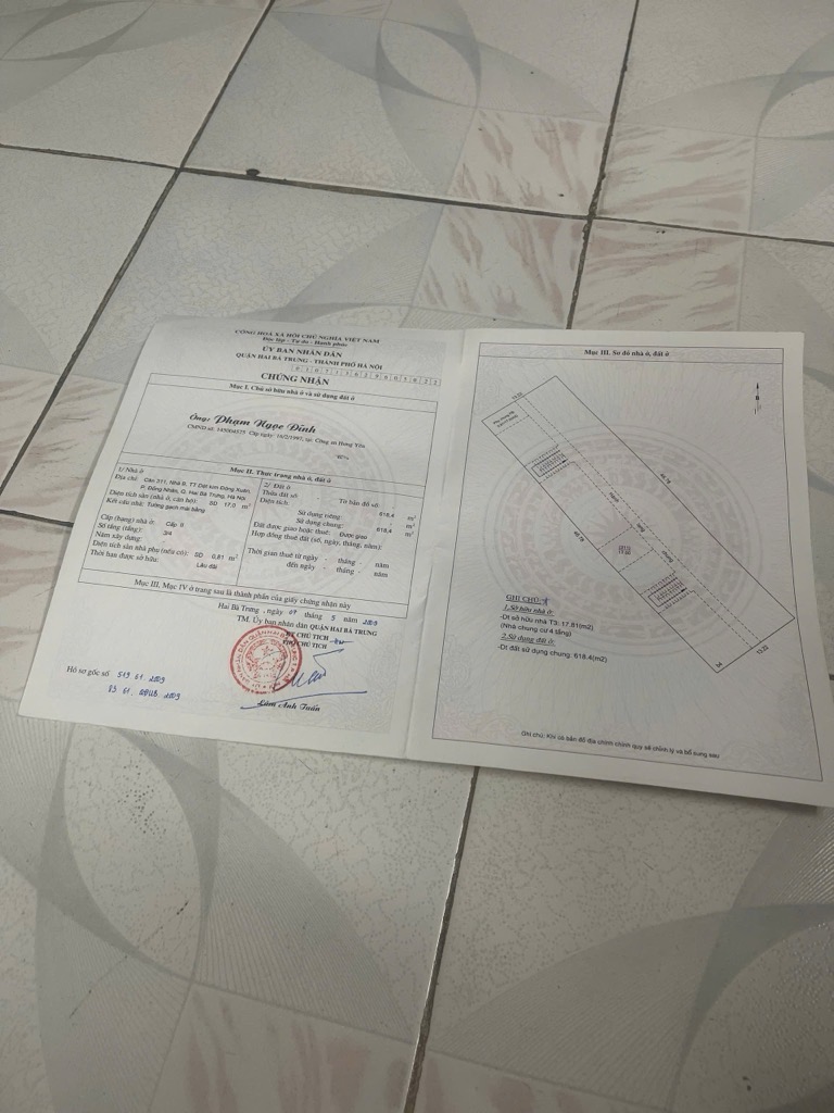 Bán nhà Thọ Lão - diện tích 50m2 1 tầng - Sổ đỏ chính chủ - giá 3,5 tỷ