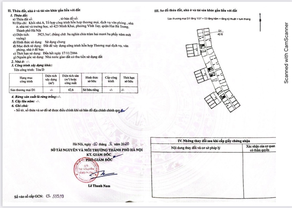 Bán nhà Minh Khai - diện tích 43m2 1 tầng - Shophouse chân đế chung cư - giá 4,2 tỷ