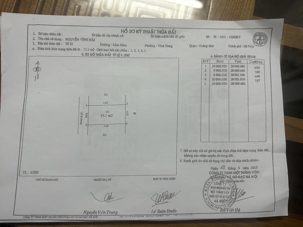 Bán nhà Lĩnh Nam - diện tích 32m2 3 tầng - nhỏ xinh vuông vắn - giá 2,58 tỷ
