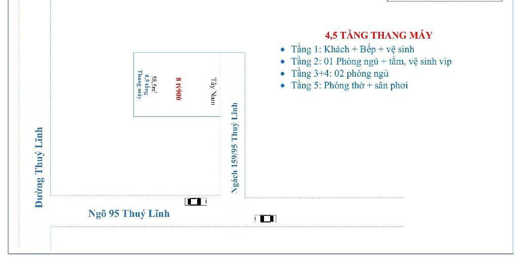 Bán nhà Thúy Lĩnh - diện tích 58,5m2 5 tầng - SIÊU PHẨM TÂN CỔ ĐIỂN - giá 8,9 tỷ
