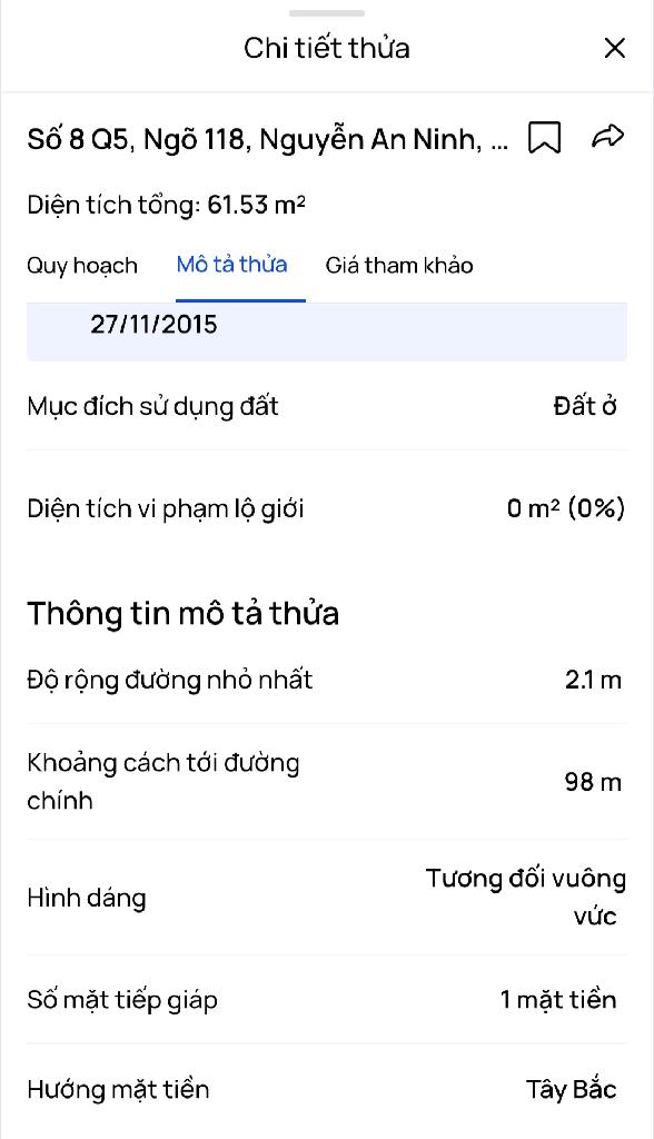 Bán nhà Nguyễn An Ninh - diện tích 61m2 6 tầng - Thang máy, ngõ thông - giá 19,9 tỷ