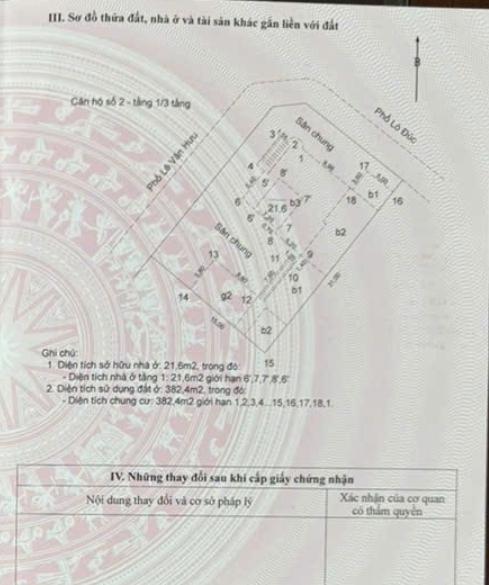 Bán nhà Lê Văn Hưu - diện tích 22m2 1 tầng - Nhà Pháp Cổ - giá 5,5 tỷ