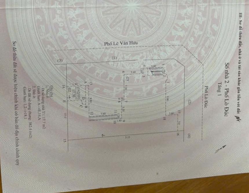 Bán nhà Lê Văn Hưu - diện tích 25m2 2 tầng - Nhà Pháp Cổ - giá 5 tỷ