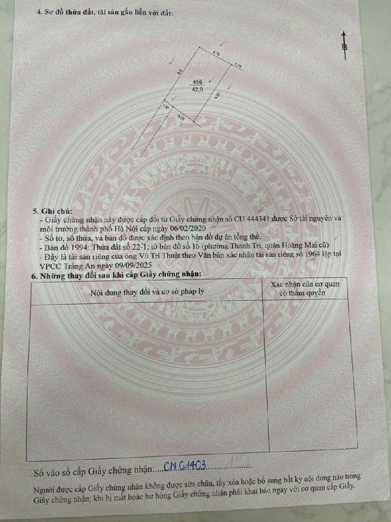 Bán nhà Thanh Đàm - diện tích 55m2 3 tầng - gần ô tô - giá 7,4 tỷ