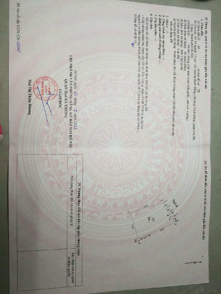 Bán nhà Bạch Đằng - diện tích 54,1m2 2 tầng - gần ô tô - giá 9 tỷ