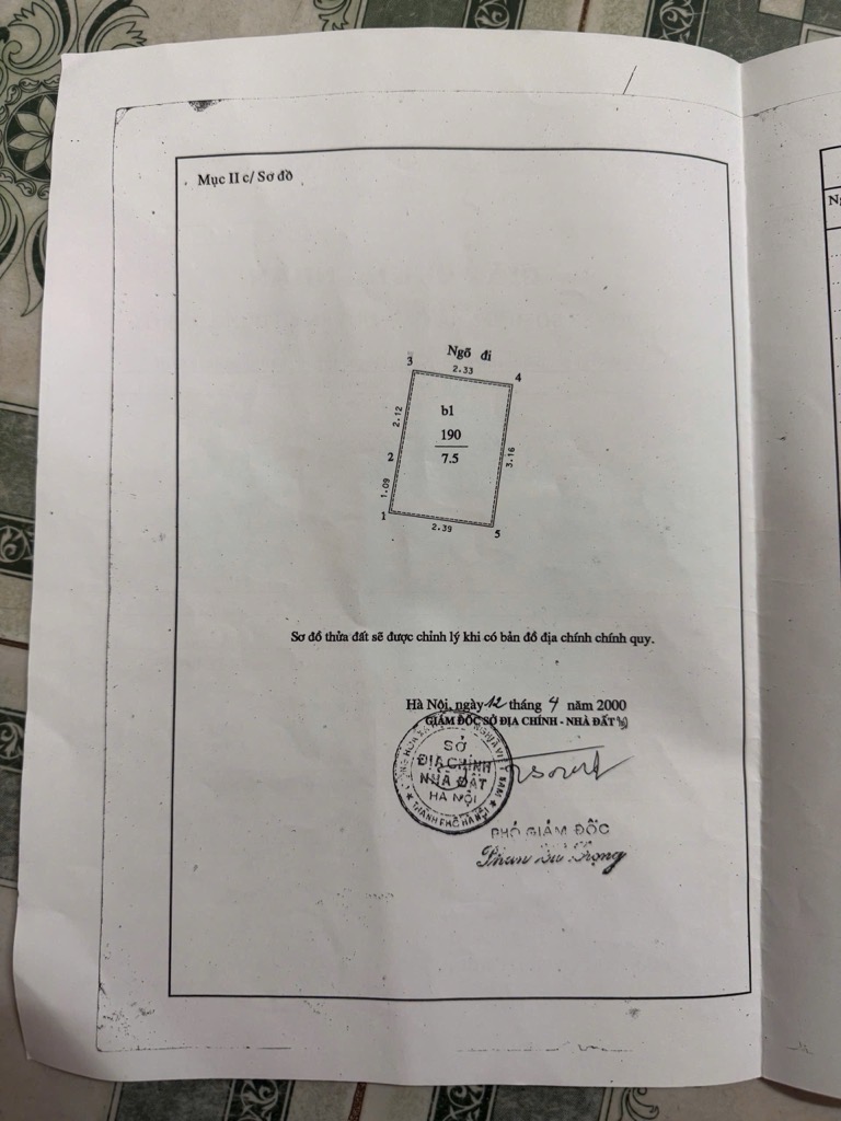 Bán nhà Đê Tô Hoàng - diện tích 27,1m2 2 tầng - nhà cũ, bán đất tặng nhà - giá 6,8 tỷ